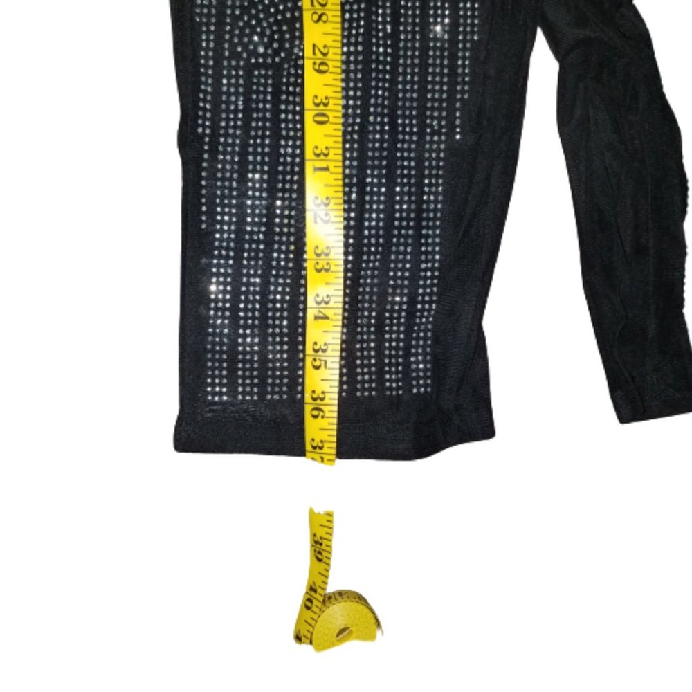 Sexy Sequin Rhinestone Romper/Jumpsuit Size Large - Picture 9 of 11